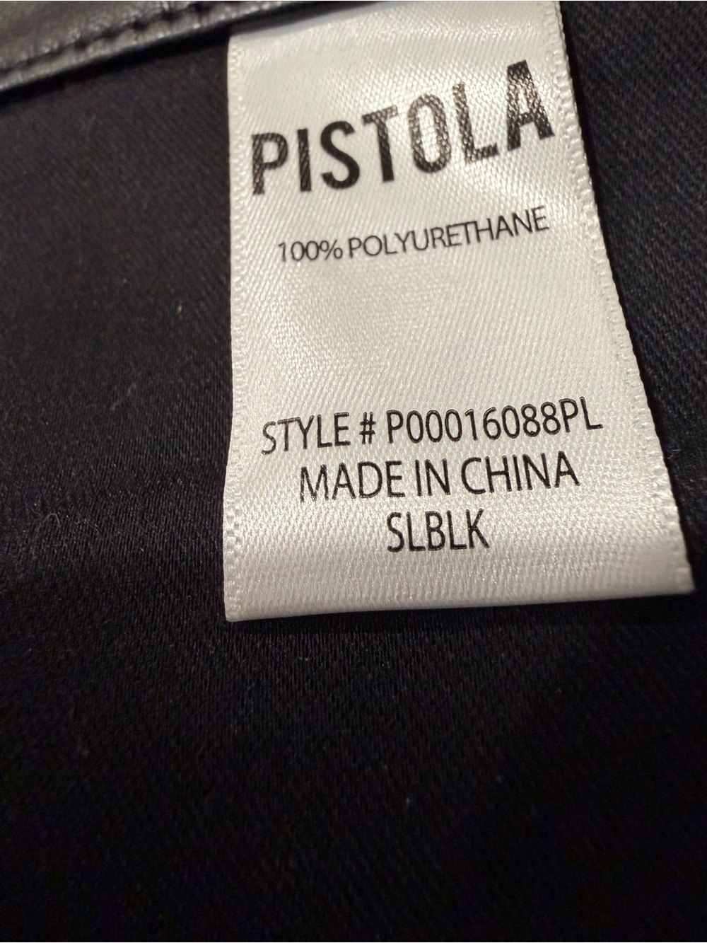 NWOT Pistola Sz 31 Faux Leather Cropped Pants 25" Inseam Straight Leg - Picture 6 of 7